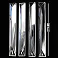 RSKVA || 10pcs/lot Machine Grinding Clear Triangle Crystal bar Prism Chandelier Crystal with 1 or 2 Holes Home Curtain (22 * 76MM)