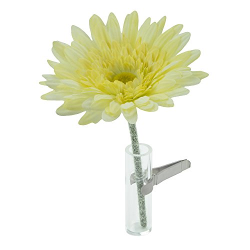 SANDINI Vase voiture avec fleur de soie/Accessoires voiture - Le vase de voiture culte