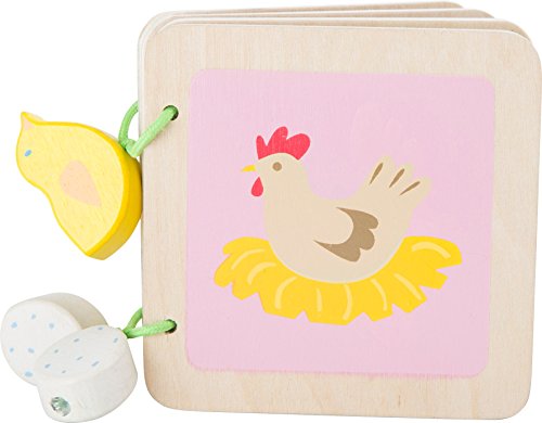 Preisvergleich Produktbild Babybuch aus Holz Bauernhof