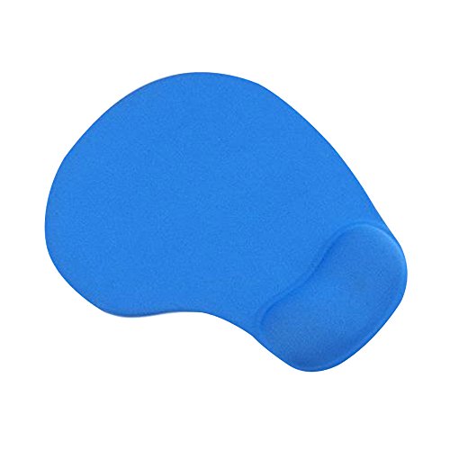 Cuitan Silikon Mauspad mit Handauflage, Rutschfeste Komfort Anti-Müdigkeit Mausmatte Mouse Pad Handgelenkstütze Handgelenkauflage Handballenauflage Mat für Laptop, Notebook, Computer, PC - Azurblau