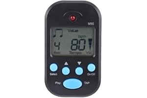 VBESTLIFE Mini LCD Digital M50 Metronome Electronic Metronome Digital Beat Tempo pour guitare, piano, violon, batterie et autres instruments Régulateur Métronome Électronique Percussion