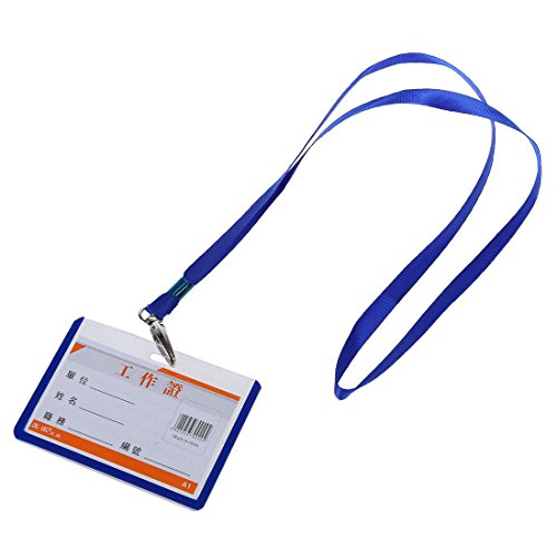 SODIAL R 2pzs Sostenedor de tarjeta de insignia de nombre de identificacion B8 horizontal del acollador azul de oficina de escuela SODIAL R 2pzs Sostenedor de tarjeta de insignia de nombre de identificacion B8 horizontal del acollador azul de oficina de escuela
