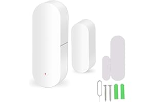GARSENT Tür Fenster Alarm Sensor, Wireless WiFi Magnetic Door Window Sensor, Mini Tür/Fenstersensor für Eingangsglocke Alarmanlage Sensor Kompatibel für Alexa und für Google Home