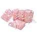 Produktbild Queta 24 Wiederverwendbare Starke Papier-Geschenktüten mit Griffen, Geschenk-Tragetasche, ideal für Geburtstagspartys, Hochzeiten (7,5 x 3,5 x 10 cm)