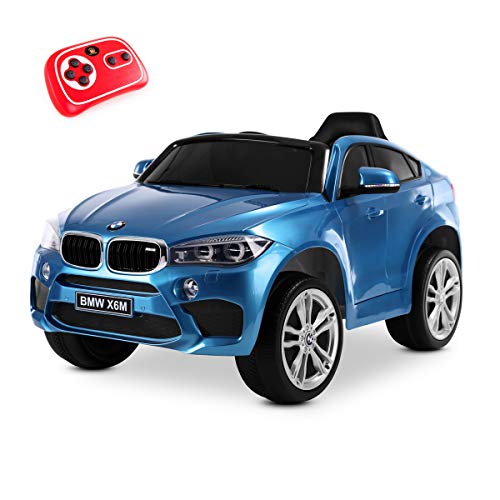 Playkin- Coche Infantil de batería, Color Azul (BMW X6M)