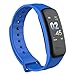 Produktbild TechFort C1s Smart-Armband mit Farbdisplay, Fitness-Tracker, Blutdruck-Herzfrequenz-Monitor, Schlaf-Armband, wasserdicht, Messband