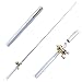 Produktbild Caidi Portable Pocket Pen Shape Aluminum Alloy Fishing Rod Pole Reel Combos geeignet für den Anfänger (sliver)