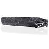 Extra Long Hot Water Bottle with Super Soft Cover Faux Fur Luxury Thermotherapy 2L Pure Natural Rubber (Dark Grey)