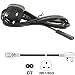 Produktbild New 2 Pin Netzkabel für Samsung Toshiba/Panasonic/Vizio/Insignia JVC Philips MAGNAVOX Sanyo LG Sharp Sony TV | Canon Pixma HP Brother Epson Lexmark Drucker | Asus GATEWAY Toshiba Laptop C