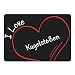 Produktbild Mousepad Modern I Love Kugelstoßen schwarz