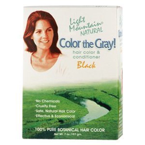 Hair Color & Conditioner - Black 1 Box by LIGHT MOUNTAIN