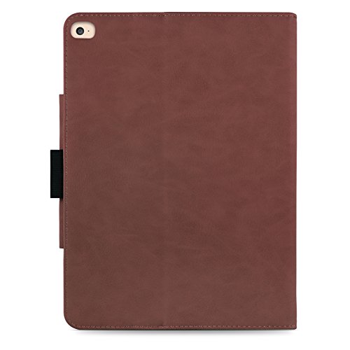 iPad Air, Air 2 & iPad 9.7″ 2017 Hülle – JAMMYLIZARD Ledertasche Smart Cover mit Standfuktion für iPad Air (5. & 6. Generation) & iPad 9.7″ 2017, BRAUN & HONIG, [MIT STIFT & STIFT-HALTER] - 5