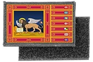 AKACHAFACTORY toppe toppa patch bandiera stampado applique banderina italia veneto