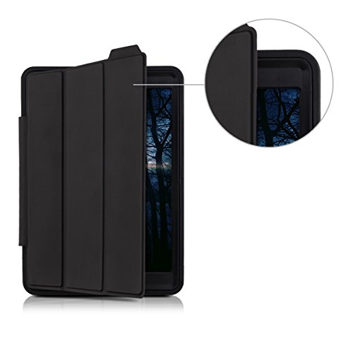 kwmobile Hybrid Smart Cover Schutzhülle für Apple iPad Air 2 – Outdoor Kunststoff Tablet Case Hülle mit Ständer in Schwarz - 8
