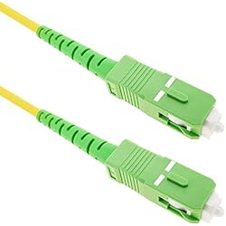 BeMatik - Cable de Fibra óptica SC/APC a SC/APC monomodo simplex 9/125 de 15 m OS2