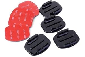 Gard ® Casque Kit Accessoires de 4X Plat Supports + 3M ® Surface Adhésif Autocollant Coussinets GOPRO Go Pro Hero 1 2 3 3+4 OS86