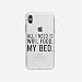 Produktbild licaso Apple iPhone X Handyhülle Smartphone Apple Case aus TPU mit All I Need is WiFi, Food, My Bed. Print Motiv Slim Design Transparent Cover Schutz Hülle Protector Soft Aufdruck Lustig Funny Druck