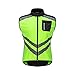 Produktbild luckything Windweste Visibility Vest,Warnweste Pannenweste Sicherheitweste,Fahrradweste Reflektierende Radweste Fahrradtrikot für Damen und Herren