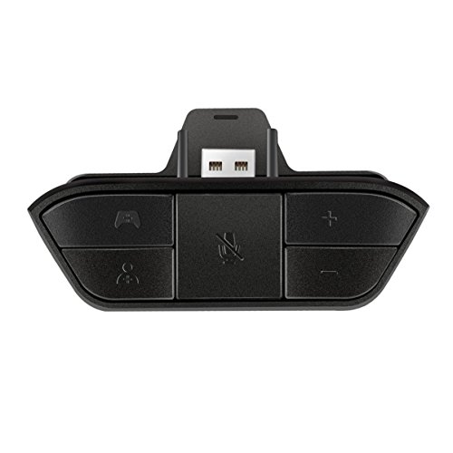 Preisvergleich Produktbild Schwarz Stereo Headset Adapter Headset Audio Adapter Kopfhörer Konverter für Microsoft Xbox One Wireless Game Controller