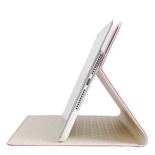 BORIYUAN Apple Ipad Mini 4 Ultra dünn Smart Case Cover Leder Schutzhülle Etui Tasche für das neue iPad mini4, Unterstützt Auto Sleep Wake up, Ipad Mini 4 Displayschutzfolie Reinigungstuch Stift inklusive (Rosa) - 4