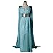 Produktbild Game of Thrones Daenerys Targaryen Cosplay Kleid Türkis Damen-Kostüm Karneval GOT, Größe:XL