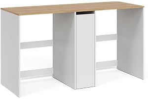 Vicco Tvättmaskinsskåp "Viktor", Vit/Hantverks ek, 159.8x88.2 cm med 3 fack