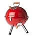 Produktbild MultiBrands® Mini Grill Kugelgrill Holzkohlegrill für Garten Terrasse Camping Festival Picknick BBQ Barbecue Ø 30 cm rot