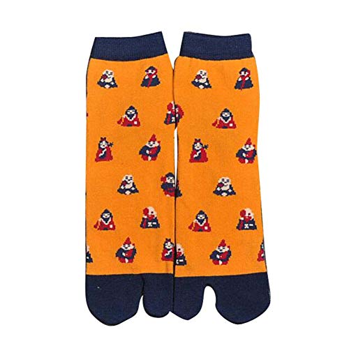 Black Temptation Lot de 2 Paires de Chaussettes de Style Japonais à Deux Orteils Style Kimono, 02