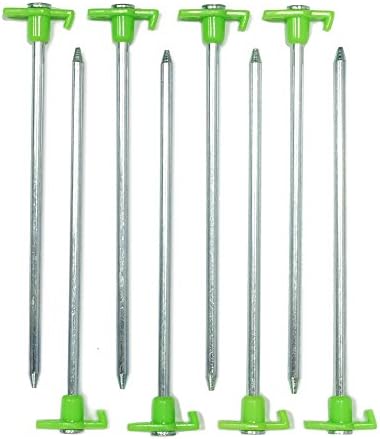 OutdoorerRock Peg, peg for rocky soil, bedrock peg, 23 cm pegs, 8-piece set with transport bag