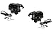 AllExtreme U9 Universal Projector Fog Light for All Bikes -Black - 2 Pcs RS.1675.00