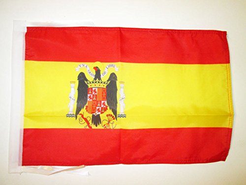 AZ FLAG - Spain under Franco 1938–1945 Flag - 18'' x 12'' - 100% Polyester Francoist Spanish Small Banner with Two Cords - Fade Resistant - Vivid Colors - 18x12 in - 45x30 Cm