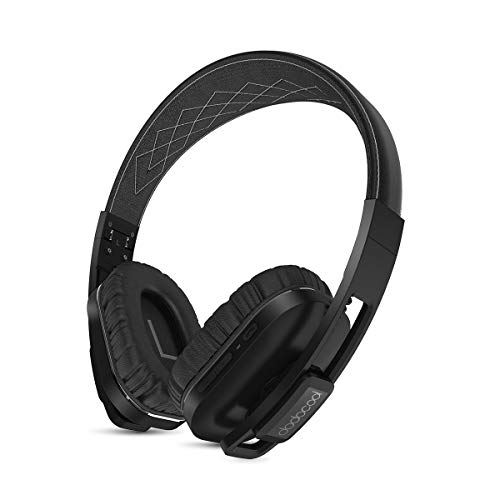 dodocool Active Cancelación de Ruido Auriculares Bluetooth con Micrófono Hi-Fi Deep Bass Cascos Inalámbricos y con Cable, Plegables para PC/teléfonos celulares/TV