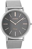 Oozoo Herren Digital Quarz Uhr mit Edelstahl Armband C7393