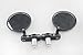Snakeskin 7/8" Bar End Mirrors 3" For Yamaha XT 125 200 225 250 350 500 600 750