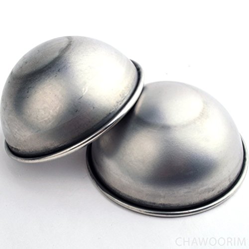 Wakehurst Badebombe Edelstahlformen, Badebomben Presse, Badebombenzange, Badebomben selber machen 2 Stück pro 1 Satz (D2.16inch/5.5cm) - 2