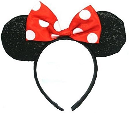 Minnie Mouse Sparkled Ears Headband Costume Accessory