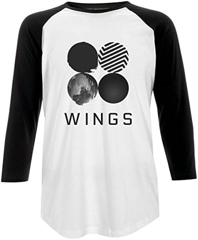 BTS Army Wings - Women's Fitted T-Shirt 100% Cotton (L, Baseball)
