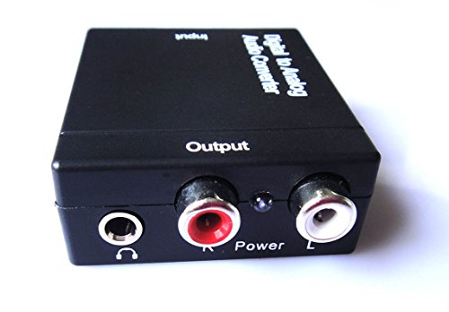 Easyday 3,5mm Toslink SPDIF Koaxial Optisch Digital zu Analog Audio Konverter Wandler für TV - 2