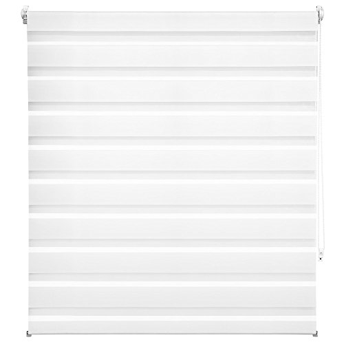 TecTake® Doppelrollo Duo-Rollo Klemmfix Breite: 120cm, Länge 175cm