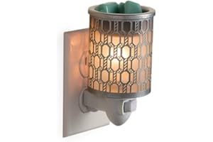 Candle Warmers Etc Pluggable Fragrance Warmer- Decorative Plug-in for Warming Scented Candle Wax Melts and Tarts or Fragrance Oils, Filigree
