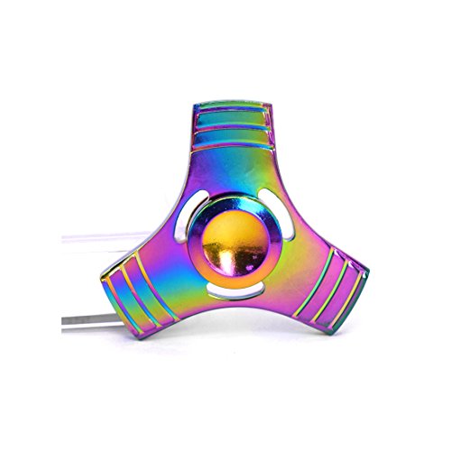 Hand Spinner Stress Relief Toy Colourful Aluminum Alloy Hand Spinner EDC Fidget Toy Stress Reducer (Colorful 3) Hand Spinner Stress Relief Toy Colourful Aluminum Alloy Hand Spinner EDC Fidget Toy Stress Reducer (Colorful 3)