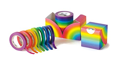 Masking Tape MT Set of 7 Rolls Slim 6 mm x 10 m – Rainbow