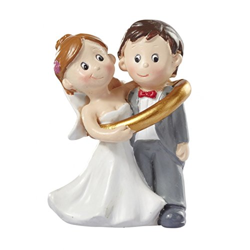 Hochzeitspaar * Brautpaar im Ring * Tortendekoration * Tortenfigur * Tischdekoration