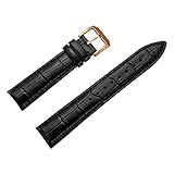 Luxus-Leder-Uhrenarmband für Kleid Kalbsleder Uhrenarmband 15mm