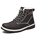 Produktbild SIXSPACE Winterschuhe Winterstiefel Warm Gefütterte Schneestiefel Outdoor Wasserdicht Trekking Wanderschuhe für Herren (Dunkelbraun 42 EU)