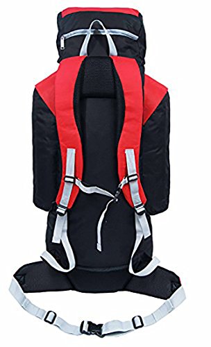 Large Camping Hiking Adventure Rucksack Backpack 80L 100L or 125L - Red (80L)