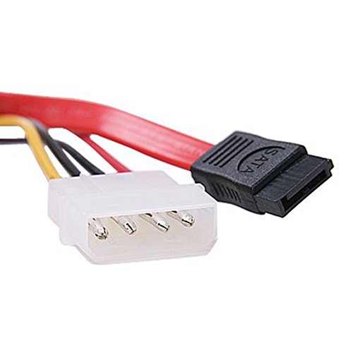 TOOGOO(R) 15 + 7 Pin SATA Power/ Daten auf 4 Pin IDE Stromkabel - 2