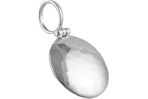 The Mexican Collection Solid 925 Sterling Silver Hammered Circle Pendant