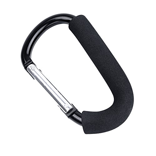 Kinderwagen Haken – IntiPal Karabinerhaken Clip für Kinderwagen Einkaufstasche Halter Träger - 6