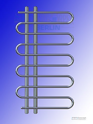 Preisvergleich Produktbild Design Badheizkörper FELICITA 1000 x 500 mm. Chrom Badheizkörper Handtuchtrockner
